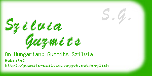 szilvia guzmits business card